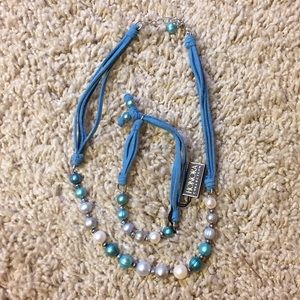 Honora Blue/Gray Cultured Pearl Necklace/Bracelet